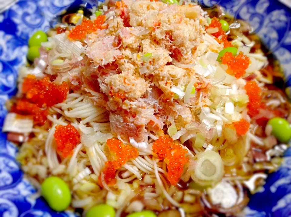 カニととびっこのぶっかけ素麺★|RIEママさん