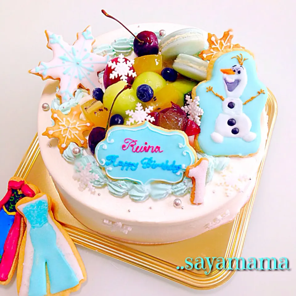 アナと雪の女王♡オラフのバースデーケーキ♡|sayamamaさん