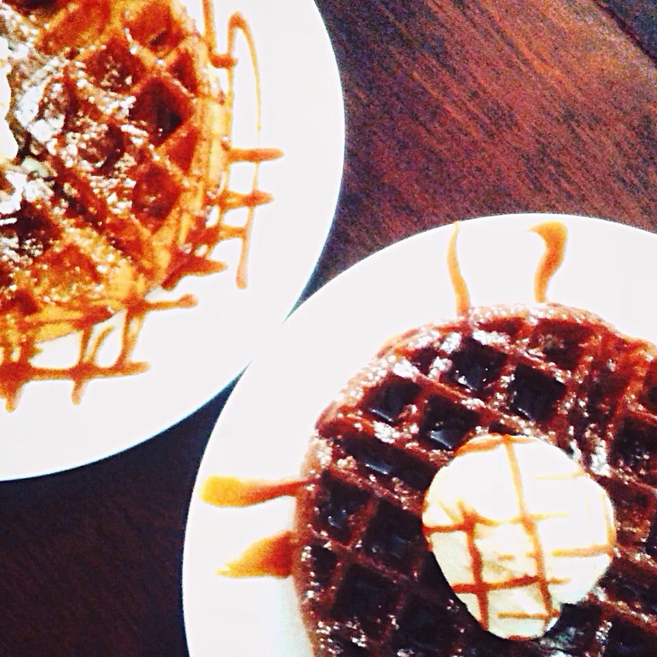 Salted caramel waffles|brendieeeさん