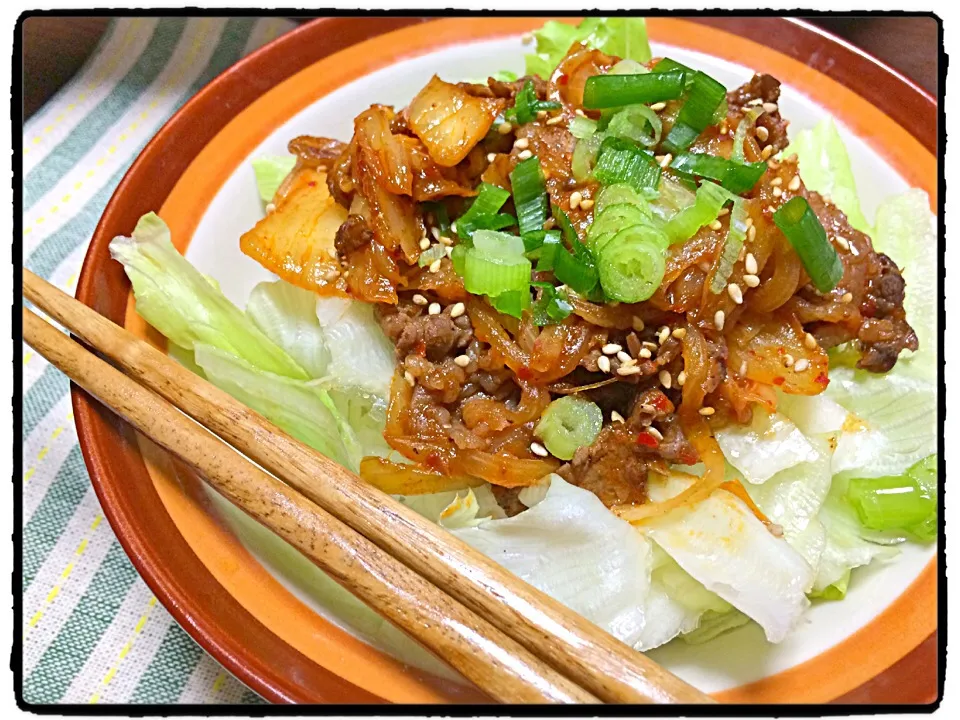 ゴマ香る〜スタミナ 牛キムチ丼〜|りりん。さん