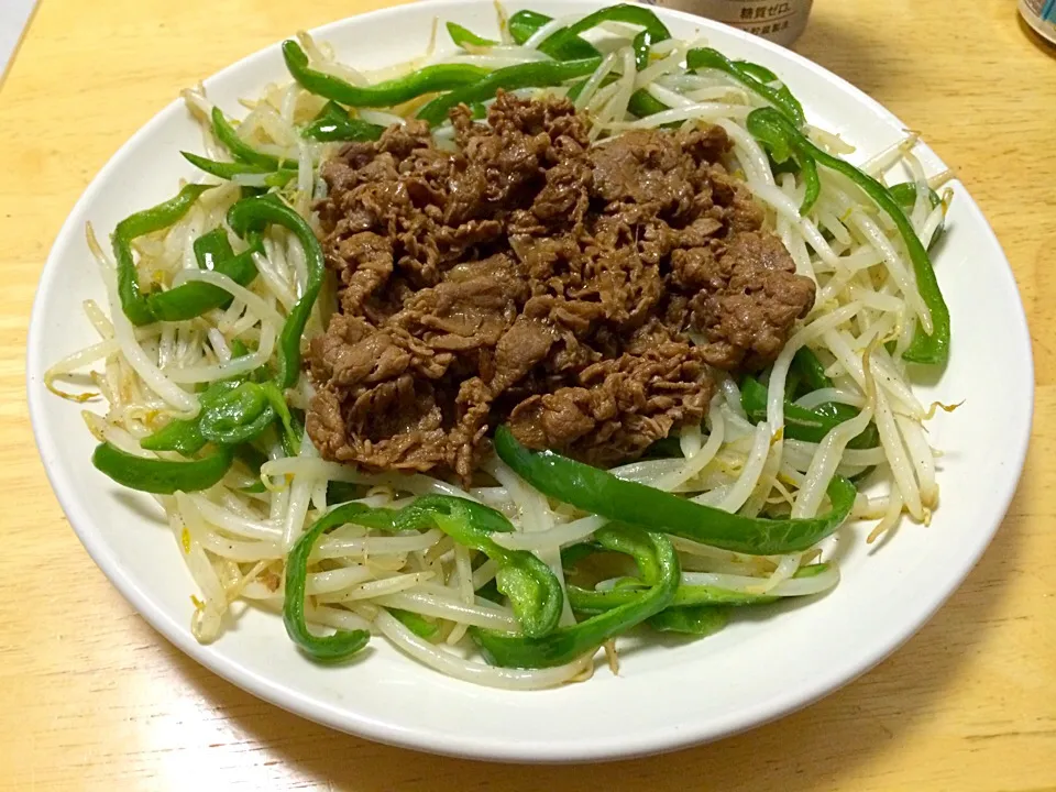 もやピーと牛肉いため|関孝敏さん