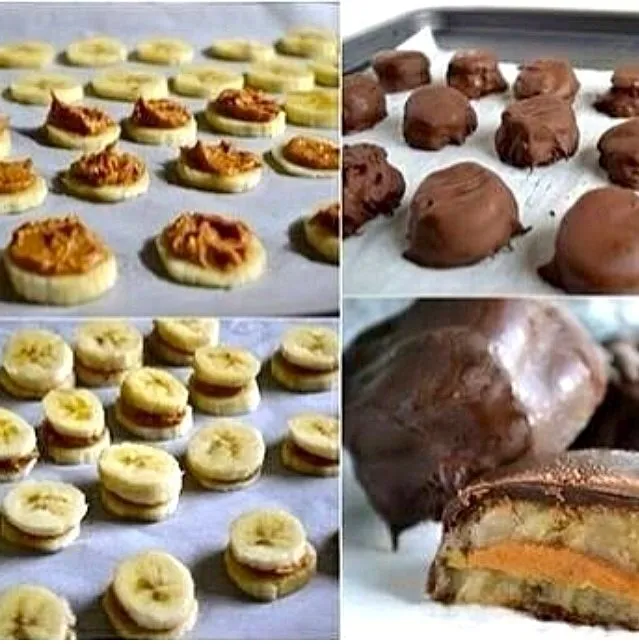 Chocolate covered banana and peanutbutter bites|Julie Nielsenさん