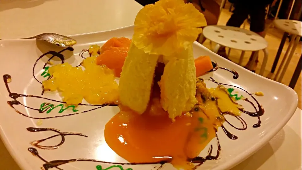 Bitter & sweet mango cheesecake dessert|Skyeさん