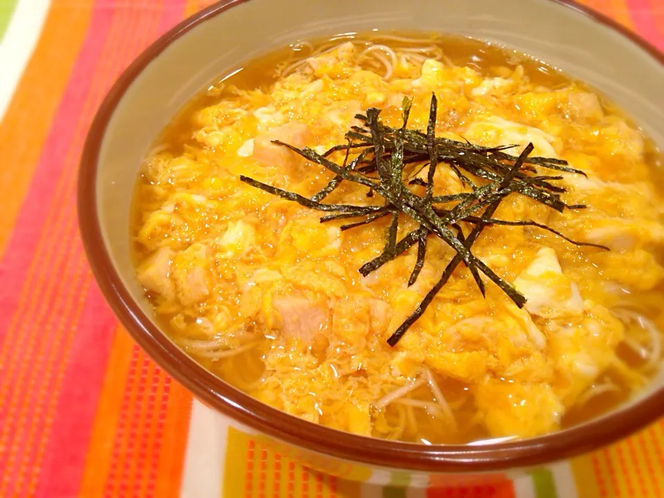 キヨシュンさんの料理 親子うどんを素麺で|ゆきさん