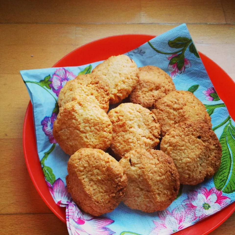 Snapdishの料理写真:なかしましほさんレシピでレモンとココナッツのクッキー|ひとみさん