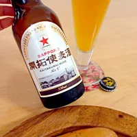 Snapdishの料理写真:サッポロビール園で妹が買ってくれた開拓使麦酒🍺おいち〜👯