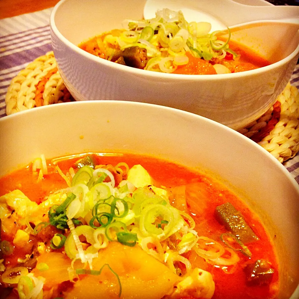 Spicy Chicken & Tofu Soup|Emanuel Hayashiさん