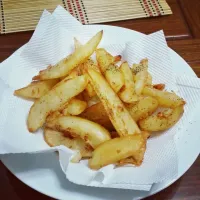 Snapdishの料理写真:Deep Fried potato wedge|Ivanさん