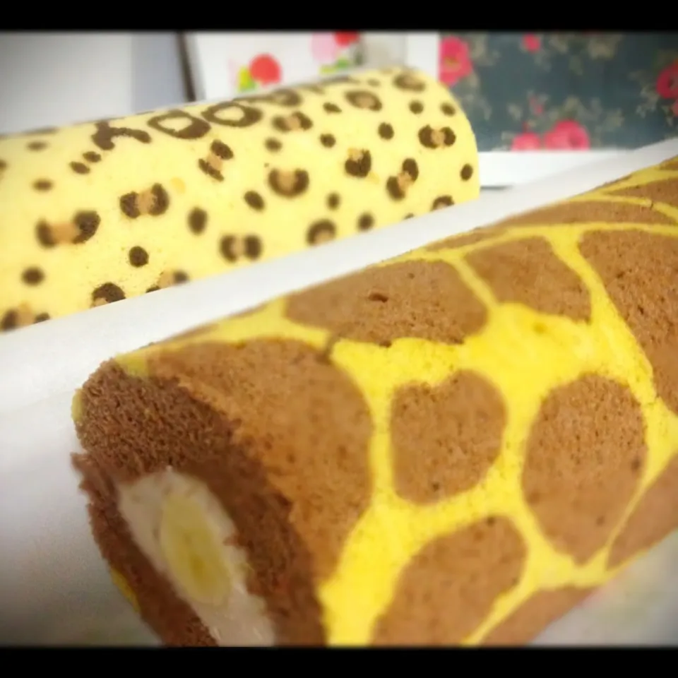 Swiss roll - animal duo|Chibiko's Kitchenさん