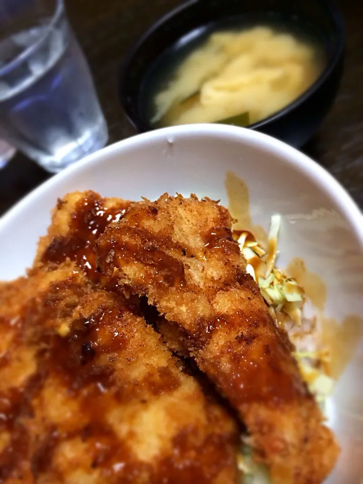 ひさびさ＊チキンカツ丼|ゆにゃぽさん