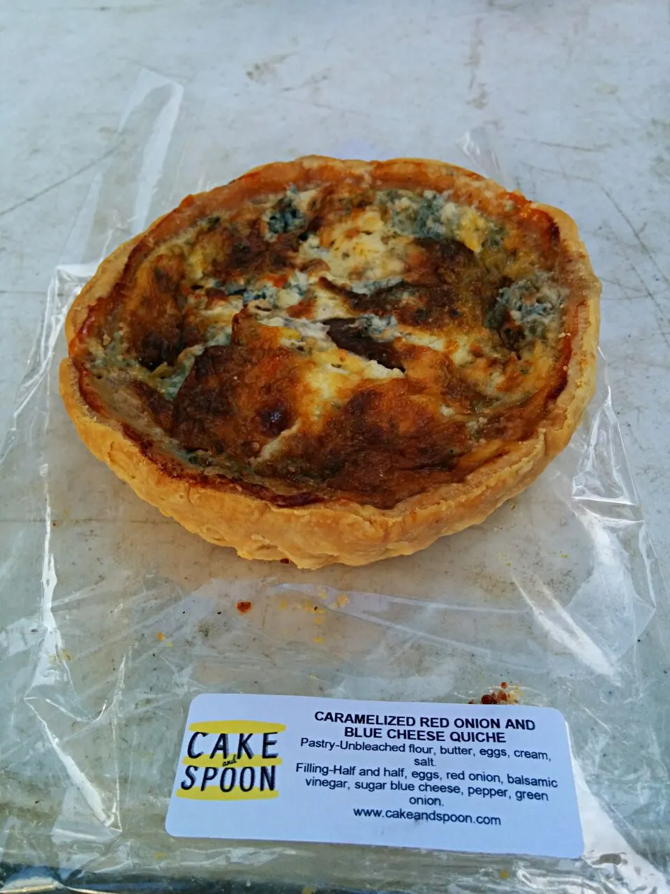 caramelized red onion and blue cheese quiche|Michael Witbrockさん