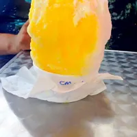 piña colada snow cone with ice cream and Condensed milk|dayanaさん