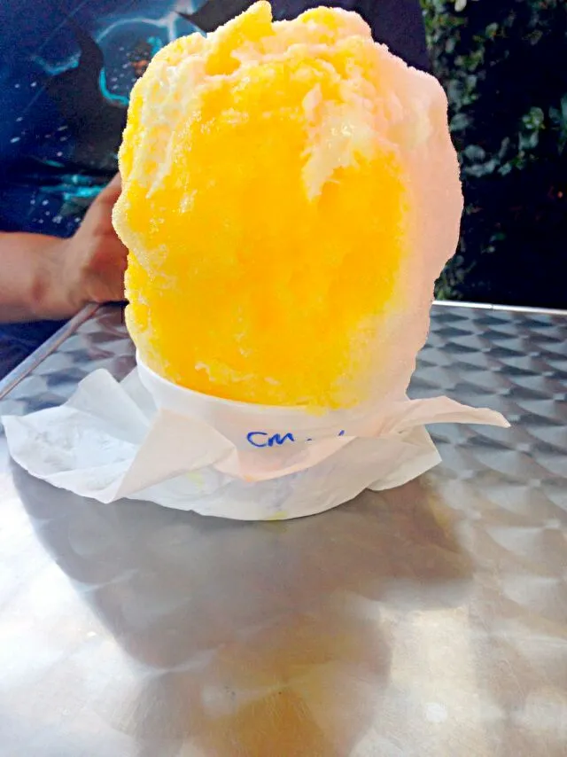 piña colada snow cone with ice cream and Condensed milk|dayanaさん