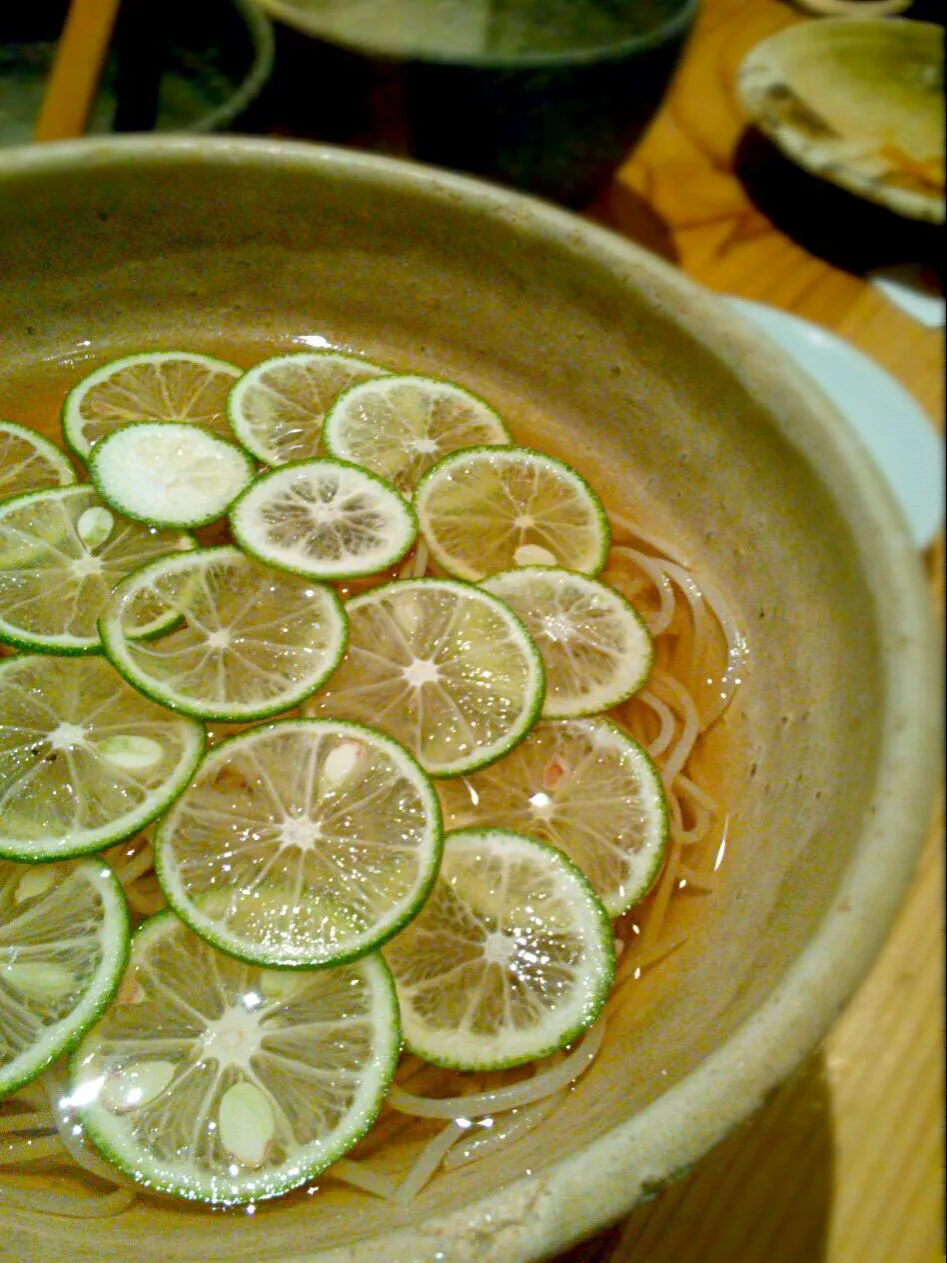 buckwheat noodles with sudachi citrus!!|和田 匠生さん