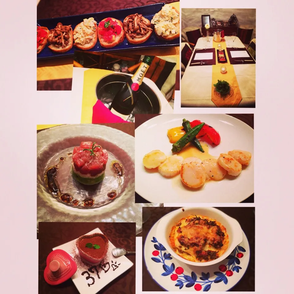 Snapdishの料理写真:手作りBirthdaydinner❤︎|namiさん