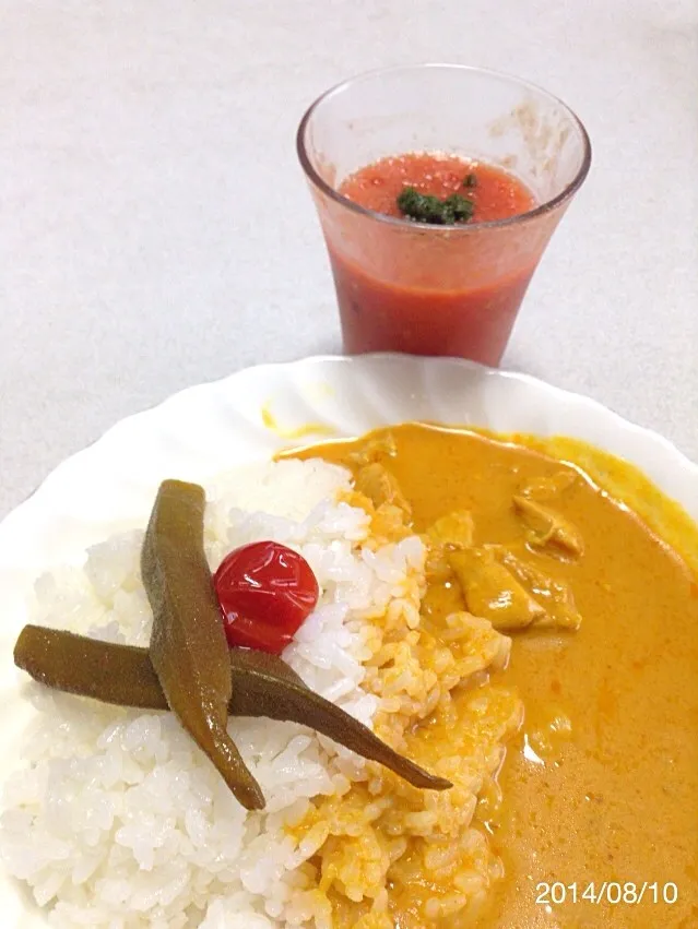 レモンチキンカレーとガスパチョ(*^^*)|Noryさん