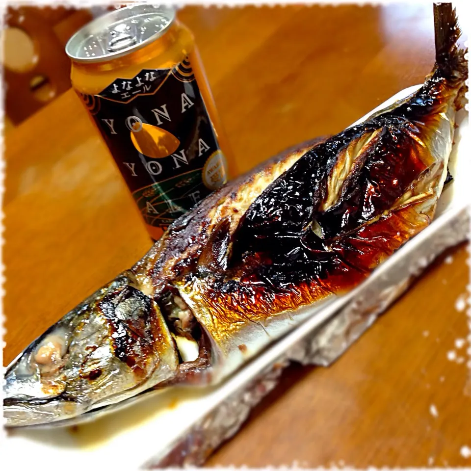 Snapdishの料理写真:THE夏休み【鯖の浜焼き一本🐟】|koji toyodaさん