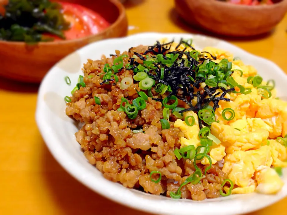 鶏そぼろ丼|なみえもんさん