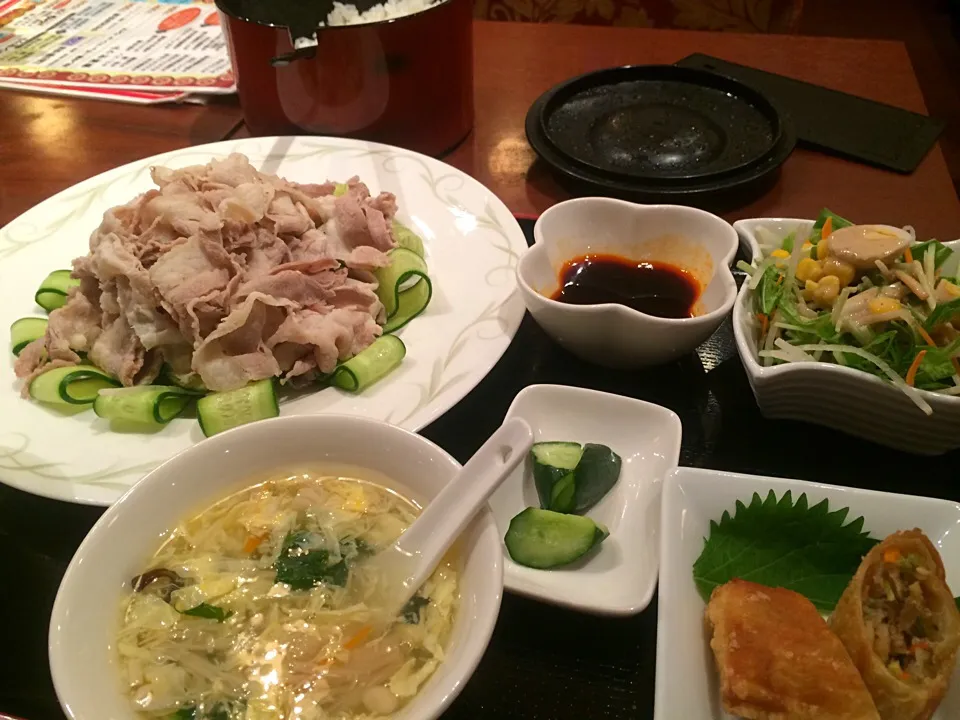 雲白肉定食。もりもり。|liccaさん