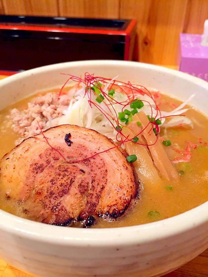 次男(小6)と自転車ラーメンの旅:海老 味噌らぁめん|マツさん