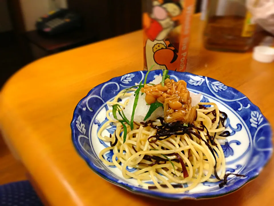 なめたけおろしの塩昆布パスタ♡|ひかるさん