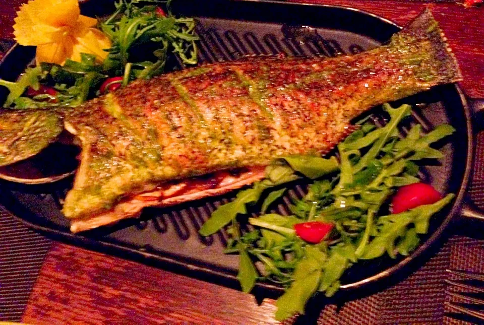 Baked sea bass|sgさん