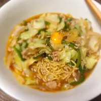 Snapdishの料理写真:味噌ラーメン( ´ ▽ ` )ﾉ|Kozuki Munehiroさん