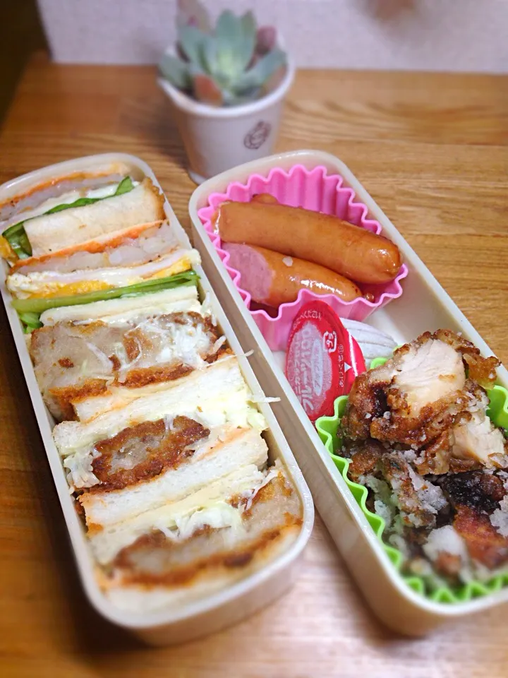 今日はパパ弁ーサンドイッチ弁当|hatabowwyomeさん