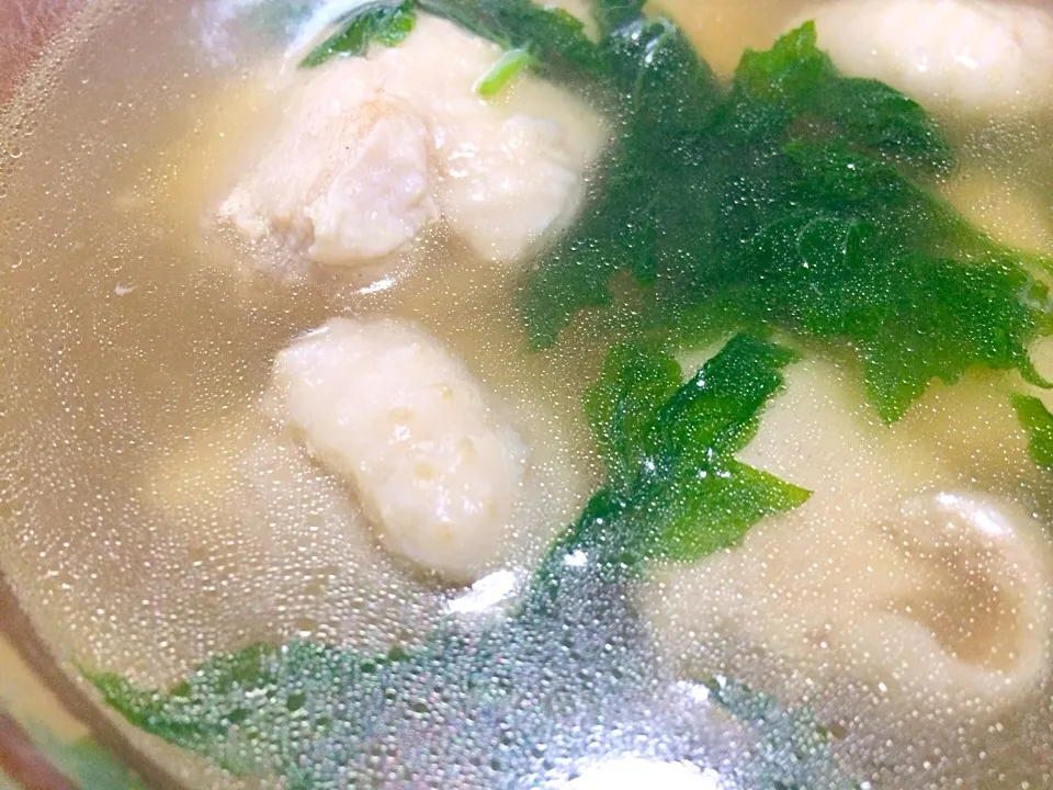 Snapdishの料理写真:Tinolang manok with ampalaya 😍💋|analynさん