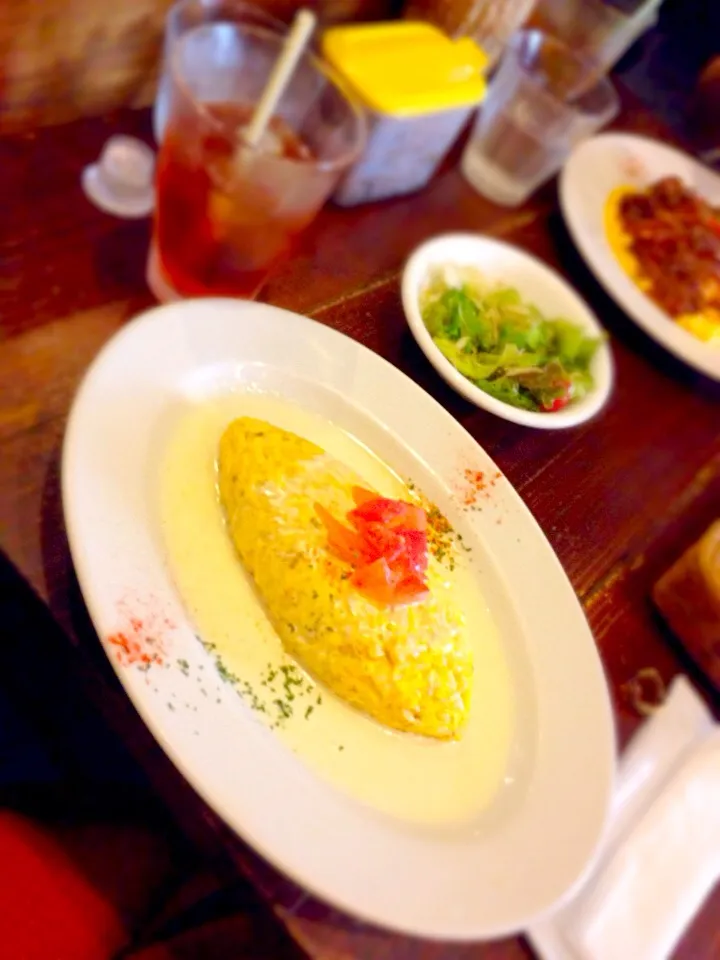 omelet rice♡|Lilyさん