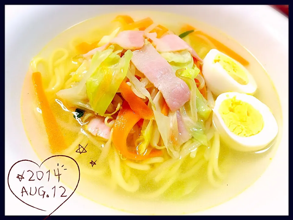 野菜入り塩ラーメン|✰︎miyu✰︎さん