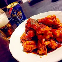 手羽元のスペアリブ風♪アメリカンな味でﾋﾞｰﾙがあうー♥|Risaさん