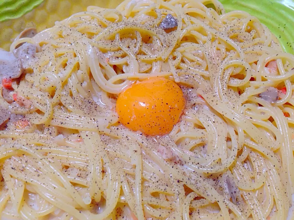 スパゲッティチキンクリームソース|Takkiさん