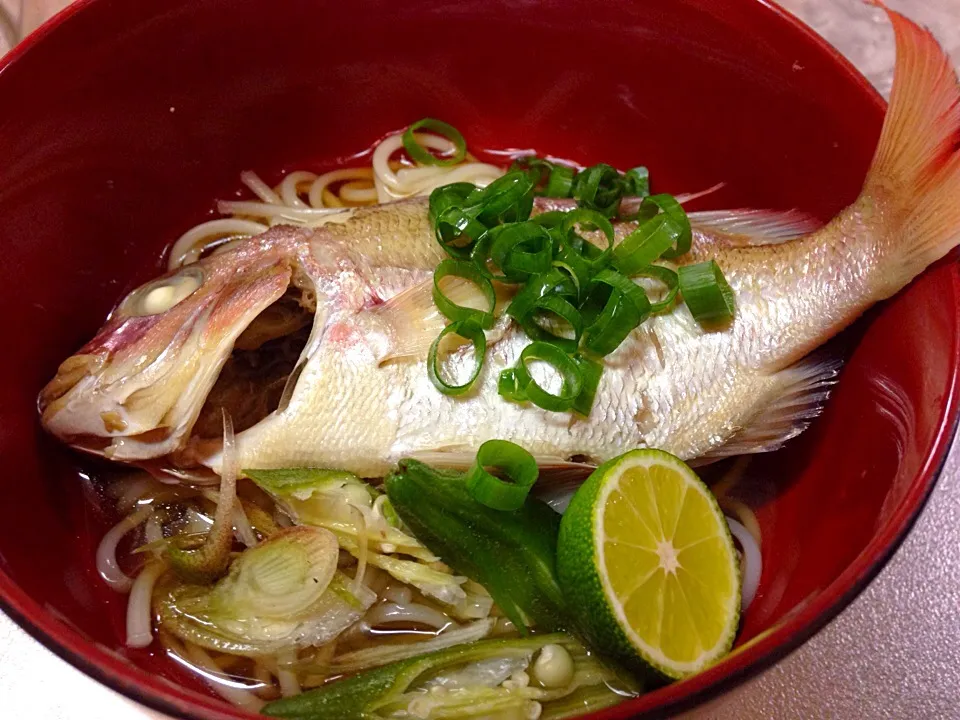 釣魚料理  鯛そうめん|シンリーさん