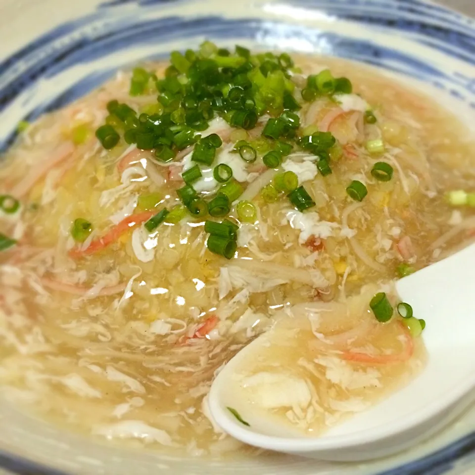 カニカマあんかけ炒飯|ごるびーさん