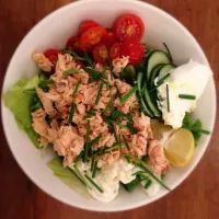 Salad with roasted salmon|ninaさん