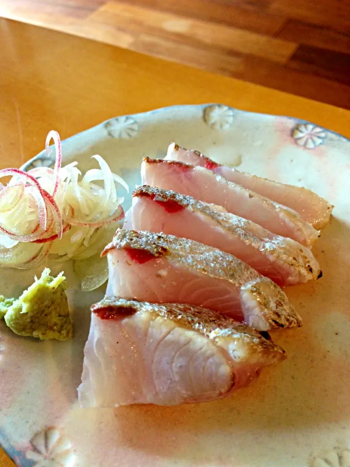 鹿児島産 カンパチ炙り|あきらさん