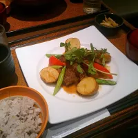 ビフテキ定食|ふじたさん