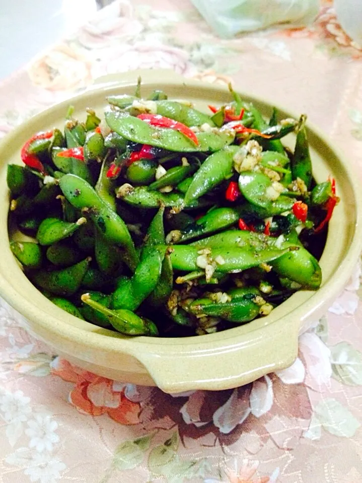 taiwanese style spicy edamame|Cloudy Gさん