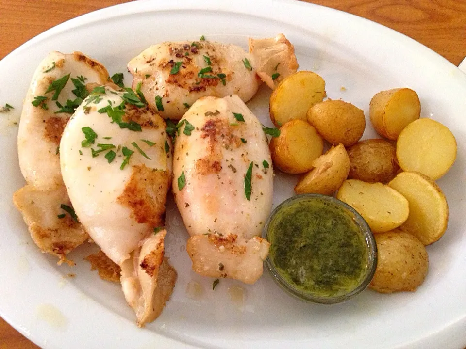 Fried Calamari and baked potatoes|Fujiko Toyohashiさん