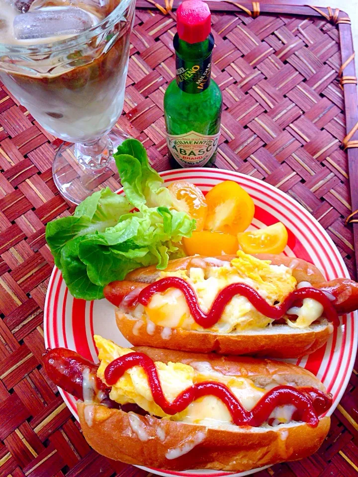 Scrambled eggs dog🍳ｽｸﾗﾝﾌﾞﾙｴｯｸﾞﾄﾞｯｸﾞ|🌈Ami🍻さん