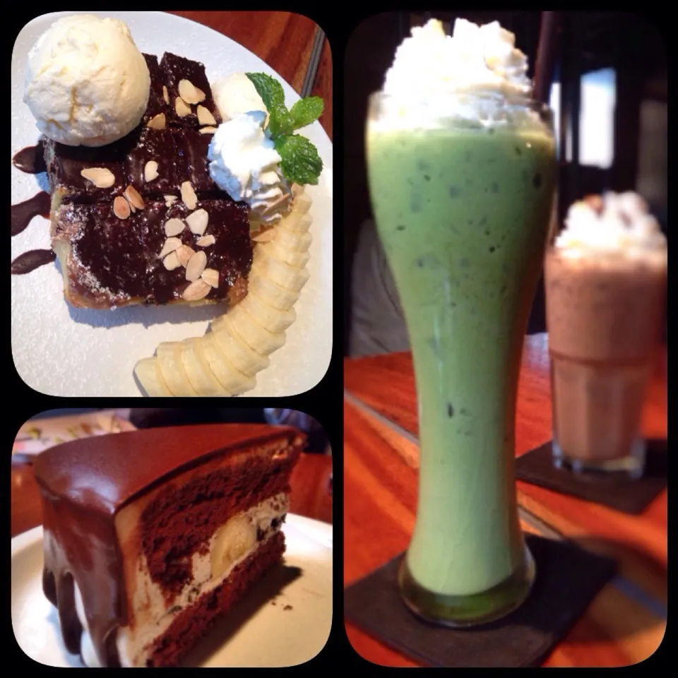 Choco Toast & Choco Banana & Ice Green Tea & Ice Mocca|Prapapornさん