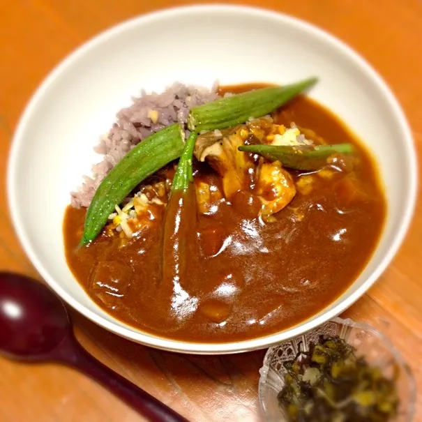 オクラとエリンギの夏カレー|febrosesさん