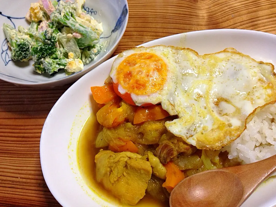 畑で採れた野菜でスープカレー|こけしちゃんさん