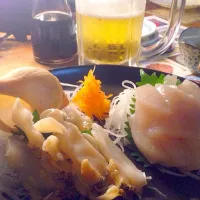 Snapdishの料理写真:つぶ＆ホタテ 🍻|Rieさん