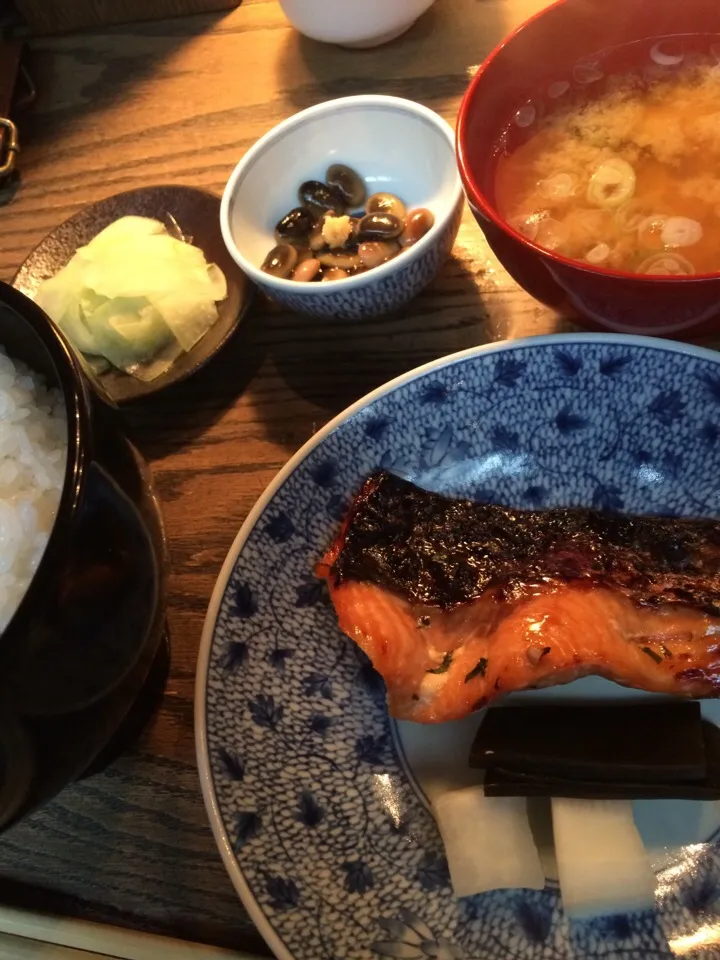 Snapdishの料理写真:小布施 蔵部 焼き魚定食❗️|TAKさん