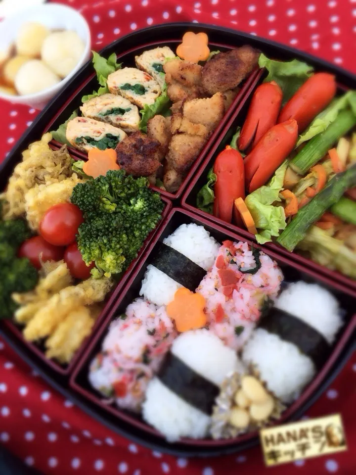 Snapdishの料理写真:お花見弁当'14|おはなちゃん＊さん