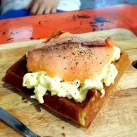 Smoked Salmon Waffle|Sharkly_fxvさん