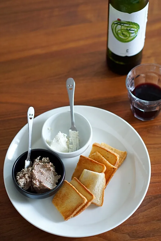 Liver paste,Cheese,Rusk|てつやさん