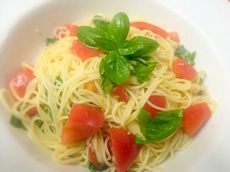 Tomato&basil cold pasta|Masakiさん